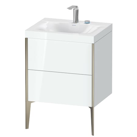 Xviu C-Bonded Floorstanding Vanity White High Gloss